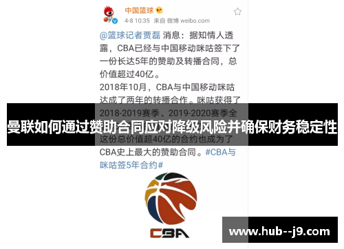 曼联如何通过赞助合同应对降级风险并确保财务稳定性